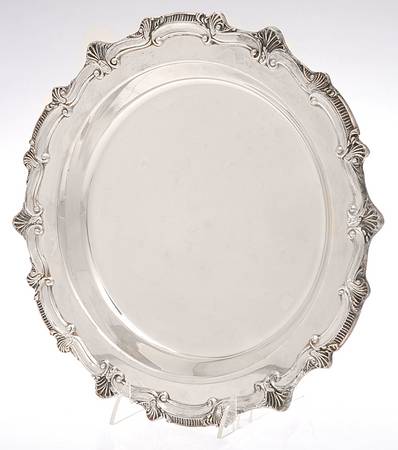 Silverplate Hollowware Footed Pie Plate