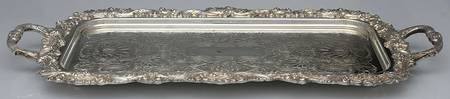 Silverplate Hollowware 21" Rectangular Tray