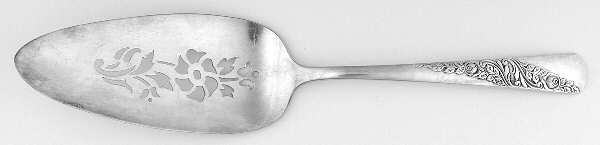 SRS35 (Silverplate) Solid Pierced Pie Server