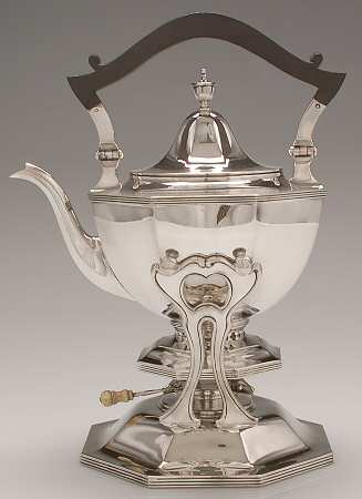 B40 (Sterling, Hollowware) Kettle, Stand & Burner