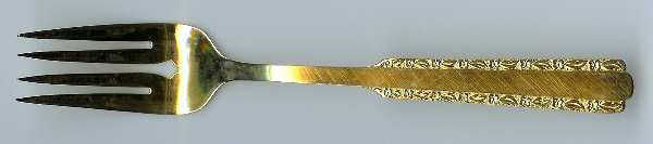 SRB233 (GOLD ELECTROPLATE) Individual Salad Fork