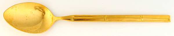 Golden Bambu (Gold Electroplate, Single) Place/Oval Soup Spoon