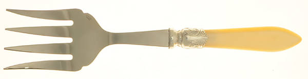 Baguette-Pearlized (Stainless) Large Solid Fish Serving Fork