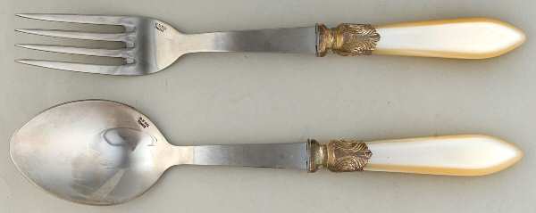 Baguette-Pearlized (Stainless) Solid Serving Set
