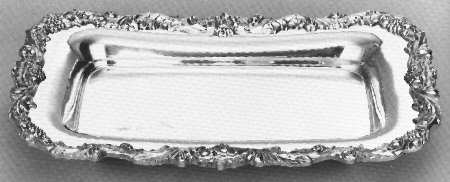 English Baroque (Silverplate, Hollowware) Silverplate Bread Tray