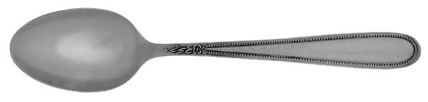Vanity (Stainless, Beaded Outline) Teaspoon