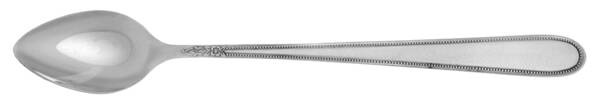 Vanity (Stainless, Beaded Outline) Iced Tea Spoon