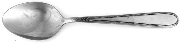 Vanity (Stainless, Beaded Outline) Place/Oval Soup Spoon