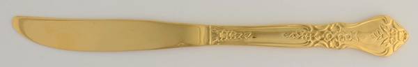Gold Kings Berry (Gold Electroplate) Modern Solid Knife