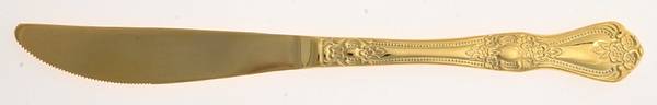 Gold Precious Rose (Gold Electroplate) Modern Solid Knife