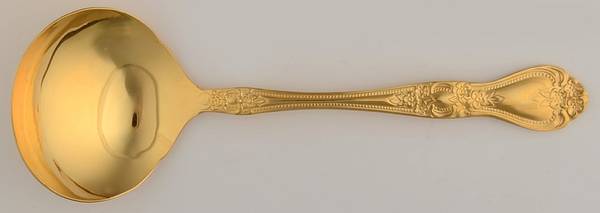 Gold Precious Rose (Gold Electroplate) Solid Gravy Ladle