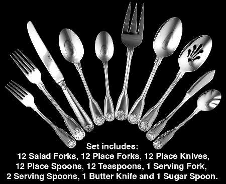 Cote D'Azure (Stainless) 65 Piece Set