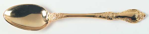 Golden Antique Rose (Gold Electroplate) Place/Oval Soup Spoon