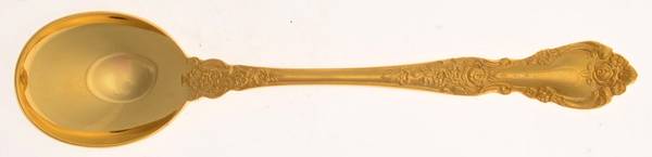 Golden Antique Rose (Gold Electroplate) Sugar Spoon