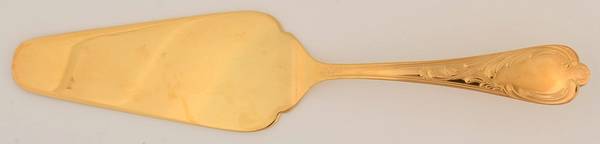 SBB9 (Gold Electroplate) Solid Pie Server