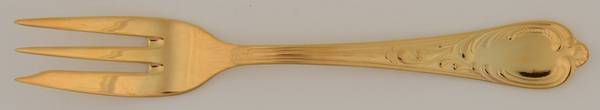 SBB9 (Gold Electroplate) Individual Pie Fork