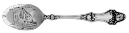 Floral Series #1 (Sterling) Souvenir Spoon (Five O'Clock Spoon)