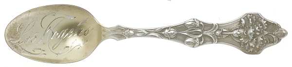 Floral Series #1 (Sterling) Souvenir Spoon (Five O'Clock Spoon)