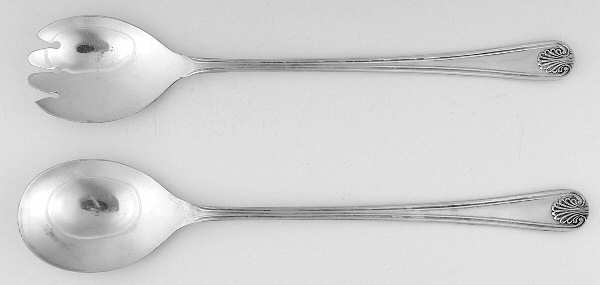 SSD1 (Silverplate) (2 Pc) Solid Salad Set