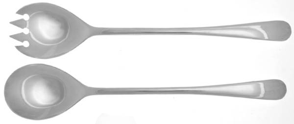 Rattail (Silverplate) (2 Pc) Solid Salad Set