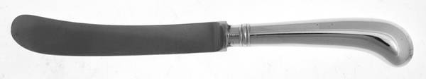 Rattail (Silverplate) Hollow Pistol Handle Butter Spreader
