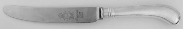 Rattail (Silverplate) New French Hollow Pistol Knife