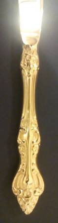 Gold Alexis (Gold Electroplated) Modern Hollow Knife