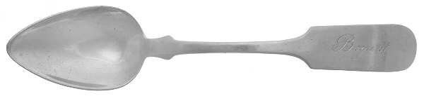 Coin Silver Flatware Dessert/Oval Soup Spoon by Stephen Castan