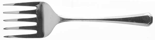Grecian (Silverplate) Medium Solid Cold Meat Serving Fork