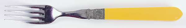 Cannes-Yellow (Stainless) Hollow Handle Fork