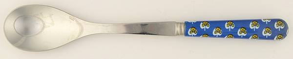 Provencale-Blue(Stainless) Salad Servng Spoon with Stainless Bowl