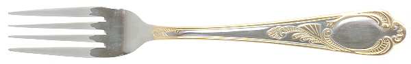 Wien (Stainless, Gold Accents) Fork