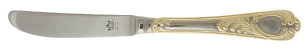 Wien (Stainless, Gold Accents) Modern Solid Knife