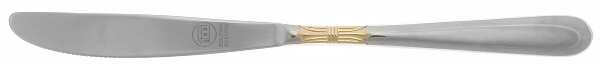 SMD6G (Stainless, Gold Accent) Flat Handle Butter Spreader