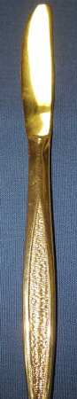 Leslie (Gold, Electroplated) Modern Solid Knife