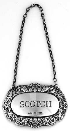 Sterling Hollowware Decanter Label