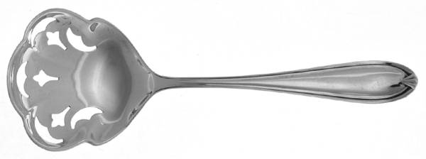 SBS28 (Sterling) Solid Bon Bon Spoon with Pierced Bowl