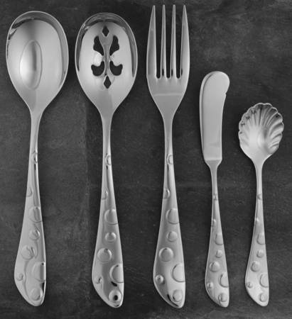 Baking Days (Stainless) 5 Piece Hostess Set by Spode Silver