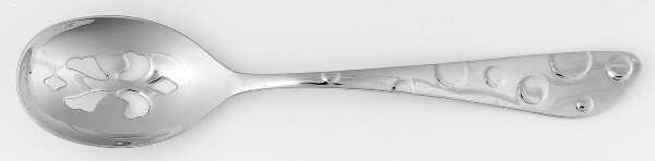 Baking Days (Stainless) Pierced Tablespoon (Serving Spoon) by Spode Silver
