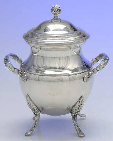 S4O1 (Pewter, Hollowware) Sugar Bowl with Lid
