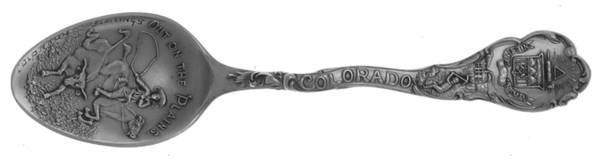 States & Cities Souvenir Spoons(Sterling) Colorado Demitasse Spoon