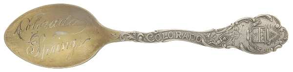 States & Cities Souvenir Spoons(Sterling) Colorado Demitasse Spoon