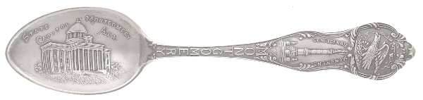 States & Cities Souvenir Spoons(Sterling) Alabama Teaspoon