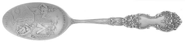 States & Cities Souvenir Spoons(Sterling) New York Five O'Clock Spoon