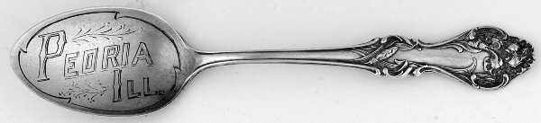 States & Cities Souvenir Spoons(Sterling) Illinois Teaspoon