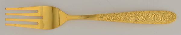 SRB180 (Gold Electroplate) Individual Salad Fork