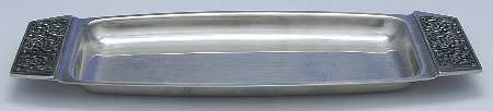 Velvet (Stainless, Hollowware) Creamer, Sugar & Lid-Tray
