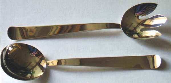SZU1(Silverplate) (2 Pc) Solid Salad Set