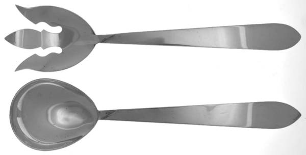 S4i1 (Silverplate) Solid Oversized Serving Salad Set