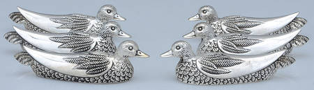 Silverplate Hollowware Knife Rest - Set of 6